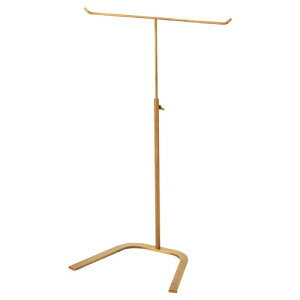 【まとめ買い10個セット品】T字スタンド アンティークゴールド 61-159-5-2 【 店舗什器 パネル ディスプレー ハンガー 棚 店舗備品 】