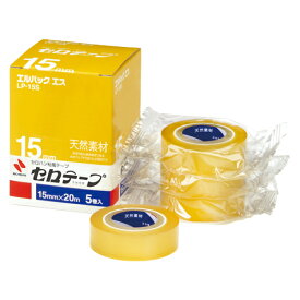 【まとめ買い10個セット品】 ニチバン セロテープ［R］　エルパック［TM］エス LP-15S 5巻【メイチョー】