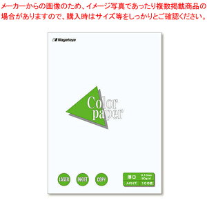 カラーペーパーA4 厚口 100枚 ナ-3301 シロ 1冊【メイチョー】
