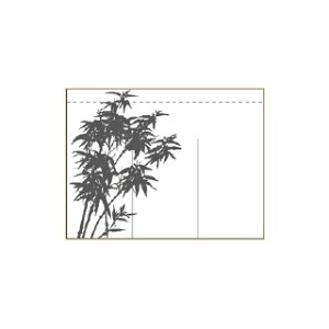 のれん 竹柄のれん 受注生産品品【メイチョー】
