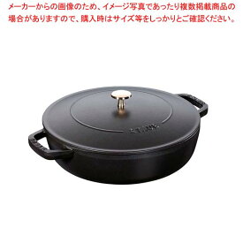 【まとめ買い10個セット品】ストウブ ブレイザーソテーパン 24cm ブラック 40511-473【メイチョー】