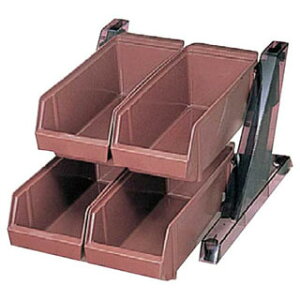 【まとめ買い10個セット品】【 BKオーガナイザー2段2列 ブラウン 】【 厨房器具 製菓道具 おしゃれ 飲食店 】【メイチョー】