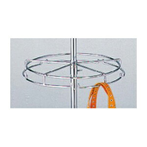 回転ハンガースタンド 円型ダブルリング 61-797-92-7 【店舗什器 ハンガーラック 服飾雑貨用ハンガーラック 2段回転袋物掛けハンガーラック】【店舗什器 パネル 壁面 ワゴン 店舗備品】【メイ