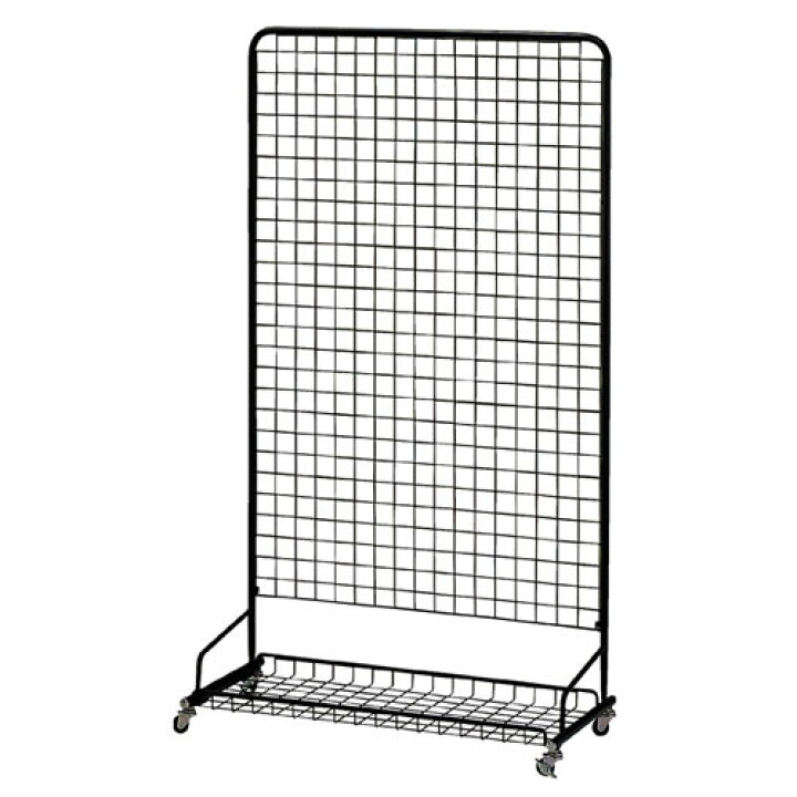 楽天市場】スキマ型ワゴン 黒 W90×H160cm 61-129-2-3 【店舗什器 
