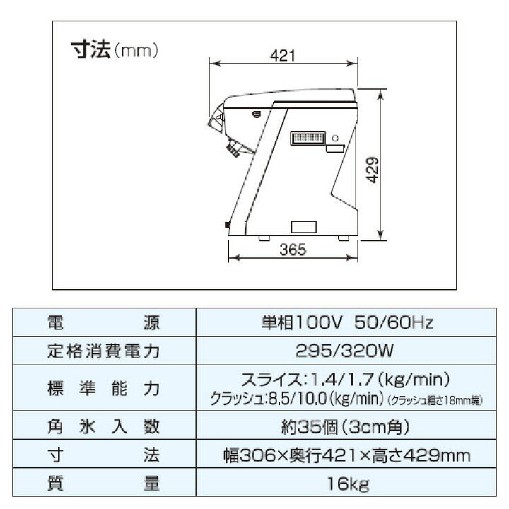 タイムセール！】 中部コーポレーション 初雪氷削機 アイススライサークラッシャー CS-18C かき氷機 氷かき機 fucoa.cl