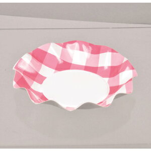 パール金属 アラモード WAVEペーパー浅ボウル17cm(5枚入)(レッドチェック) D-263【消耗品 紙皿 アウトドア キャンプ用品 キャンプ用食器 ペーパー食器 皿 浅ボウル チェック D-263 調理小物 ボール