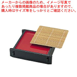 【まとめ買い10個セット品】 角セイロ 黒内朱 (底板付) 本体 45210130【メーカー直送品 代金引換決済不可】【メイチョー】