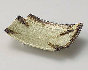 和食器 ミ036-088 灰釉井桁向付【メイチョー】