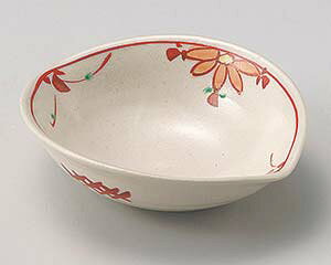 【まとめ買い10個セット品】和食器 ロ035-078 赤絵花つなぎすげ傘向付【キャンセル/返品不可】【メイチョー】