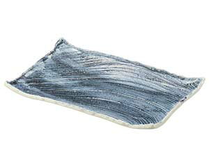 【まとめ買い10個セット品】和食器 ワ159-078 呉須刷毛枯山水26cm角皿(小)【キャンセル/返品不可】【メイチョー】