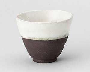 【まとめ買い10個セット品】和食器 カ389-248 黒陶塗分小湯呑【キャンセル/返品不可】【メイチョー】