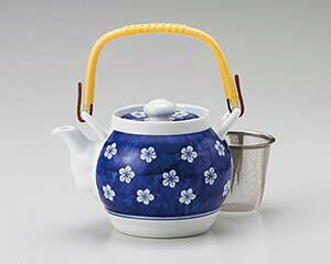 【まとめ買い10個セット品】和食器 キ396-288 濃梅6号土瓶(茶こし付)【キャンセル/返品不可】【メイチョー】