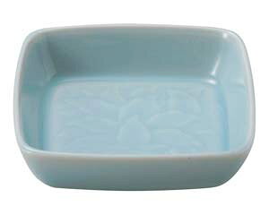 【まとめ買い10個セット品】和食器 イ445-298 青白磁唐草 6.0角鉢【キャンセル/返品不可】【メイチョー】