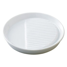 和食器 オ485-518 減塩皿&串皿(機能食器) 14cm減塩皿 白【メイチョー】