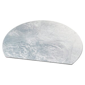 【まとめ買い10個セット品】和食器 ワ741-018 木 半月皿 大 (SILVER)【メイチョー】