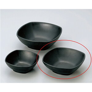 M11-133 角深皿(中) 黒 メラミン【メイチョー】