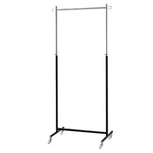 シングルハンガー 黒 5台組 W60cmタイプ 5台 サイズ:W71×D41×H108〜178cm 材質:スチール製 黒 耐荷重:40kg 61-98-2-1 【店舗什器 ハンガーラック シングルハンガーラック ハンガーラック 5台組 黒】【メ