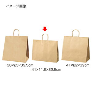 丸ひもタイプ 茶無地 41×11.5×32.5 200枚 61-431-24-21 【店舗什器 小物 ディスプレー ギフト ラッピング 包装紙 袋 消耗品 店舗備品】【メイチョー】