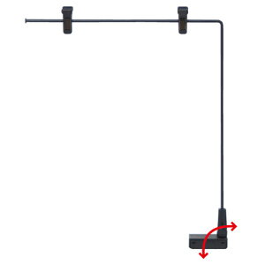 【まとめ買い10個セット品】L型マグネットポップ A4タテ ブラック 61-202-8-2 【店舗什器 小物 ディスプレー POP ポスター 消耗品 店舗備品】【メイチョー】