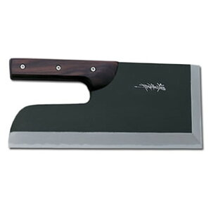 堺孝行 蕎麦切り包丁 白二鋼 黒仕上げ 黒丹柄 36cm 08360 【024-0200601-001】【業務用 そば切り 蕎麦切り 麺切 庖丁 包丁 出刃包丁 包丁職人 包丁 sakai hocho】【厨房館】