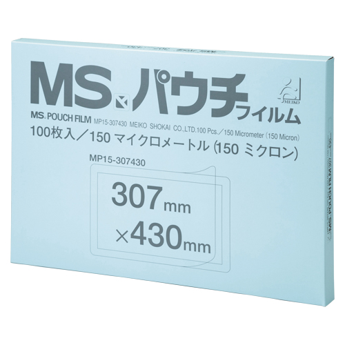 明光商会 ＭＳパウチフィルム MP15-307430 100枚【厨房館】