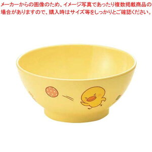 【まとめ買い10個セット品】メラミン 子供食器 ひよこぐみ 飯茶碗(身)イエロー J5BHIY【厨房館】