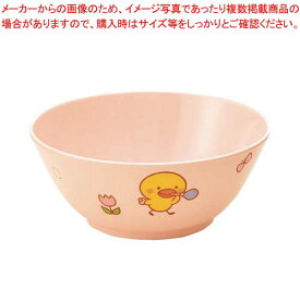 メラミン 子供食器 ひよこぐみ 汁碗(身)ピンク J6BHIP【厨房館】