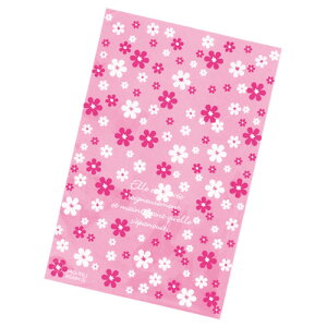 【まとめ買い10個セット品】ピンクフラワー 15×23 50枚 61-548-68-2 【店舗什器 小物 ディスプレー ギフト ラッピング 包装紙 袋 消耗品 店舗備品】【厨房館】