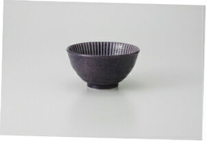 和食器 梅十草紫 飯碗 37K318-07 まごころ第37集 【キャンセル/返品不可】【厨房館】