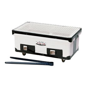 バーベキューコンロ　角型ワイド KI0029　(410×235×180)【厨房館】