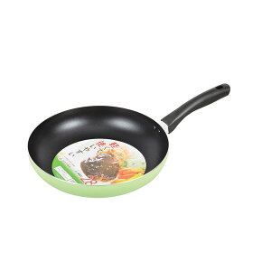 パール金属 デリシュ ふっ素加工フライパン28cm(グリーン)【軽量 家庭用 簡単 ガス火 人気】【厨房館】