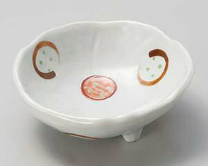 【まとめ買い10個セット品】和食器 テ034-178 赤絵丸紋三つ足向付【キャンセル/返品不可】【厨房館】