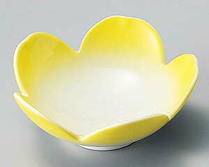【まとめ買い10個セット品】和食器 ツ098-068 イエロー吹桜型小鉢【キャンセル/返品不可】【厨房館】