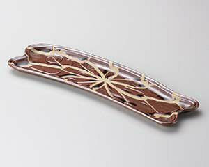 【まとめ買い10個セット品】和食器 ロ131-018 天目 魚型 長皿【キャンセル/返品不可】【厨房館】