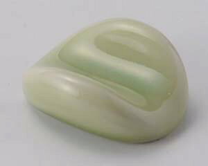 和食器 テ288-488 ヒワ釉まゆ箸置【厨房館】