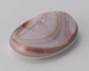 【まとめ買い10個セット品】和食器 ワ292-148 シェル箸置オーバル ローズ【キャンセル/返品不可】【厨房館】