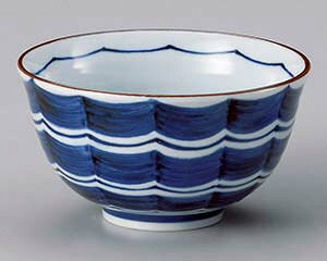和食器 カ337-078 縞波ぶっかけ丼【厨房館】