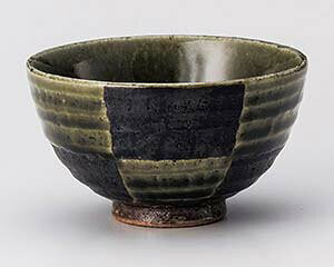 【まとめ買い10個セット品】和食器 ユ363-098 織部市松茶碗【キャンセル/返品不可】【厨房館】