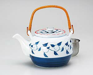 【まとめ買い10個セット品】和食器 ホ396-178 呉須唐草6号土瓶(カップアミ)【キャンセル/返品不可】【厨房館】