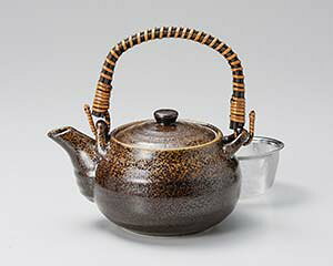 【まとめ買い10個セット品】和食器 イ397-158 備前風土瓶(茶こし付)【キャンセル/返品不可】【厨房館】