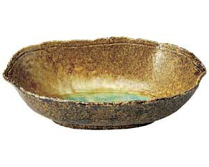 【まとめ買い10個セット品】和食器 ミ468-088 岩清水 木の葉楕円鉢【キャンセル/返品不可】【厨房館】