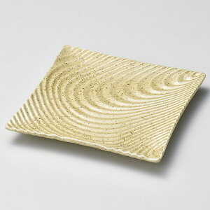 【まとめ買い10個セット品】和食器 キ191-218 砂丘 風紋正角皿(小)【厨房館】