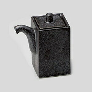 【まとめ買い10個セット品】和食器 ア297-268 いぶし黒角ソース【厨房館】