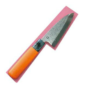 VG-10アジ切り オレンジラバー柄 105mm【厨房館】