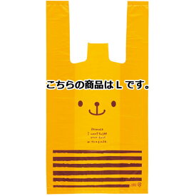 うさクマ レジ袋 L クマ 100枚 61-430-89-3 【店舗什器 小物 ディスプレー ギフト ラッピング 包装紙 袋 消耗品 店舗備品】【厨房館】