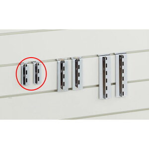 【まとめ買い10個セット品】リスタ用ブラケットサポート 2穴 61-73-26-1 【店舗什器 パネル ディスプレー 棚 店舗備品】【厨房館】