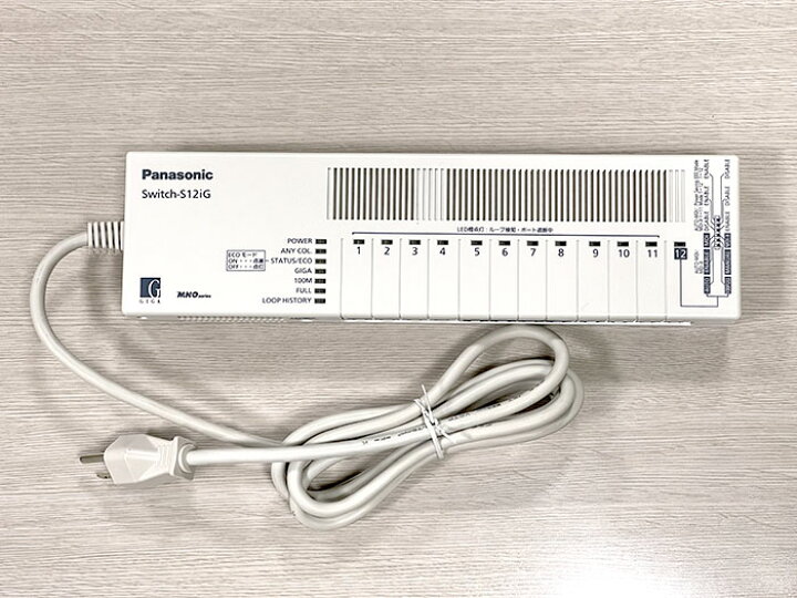 楽天市場】【中古】Panasonic Switch-S12iG スイッチングハブ 