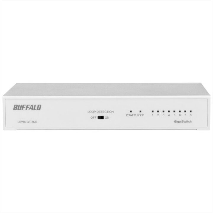 楽天市場】BUFFALO LSW6-GT-8NS/WH Giga対応 スイッチングハブ 金属筐 