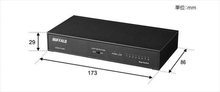 楽天市場】BUFFALO LSW6-GT-8NS/WH Giga対応 スイッチングハブ 金属筐 