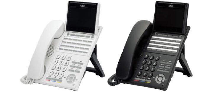 楽天市場】NEC ITK-24CG-2D(WH)(BK)TEL 4ボタンカラーIP多機能電話機 